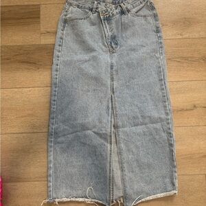 Blue Denim Skirt